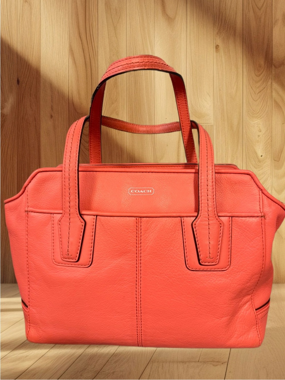 Coach Taylor Bette Mini Satchel Tote Coral